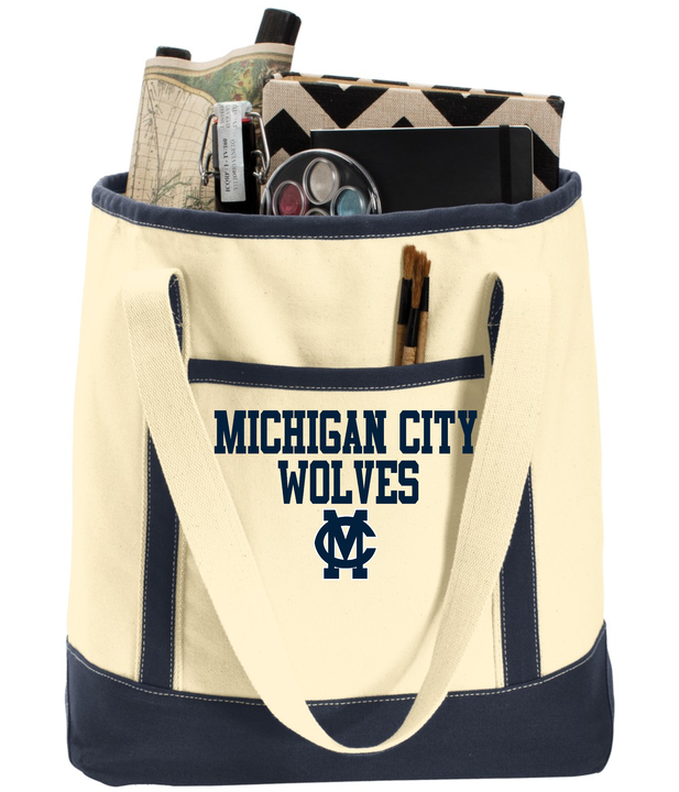 Wolves Canvas Tote