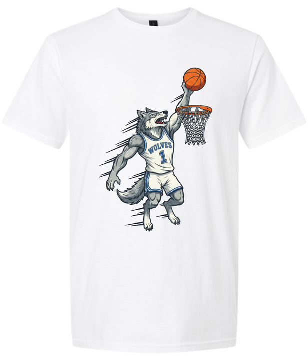 Wolves Retro Basketball Tee