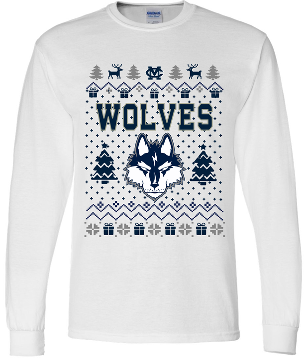 Wolves Christmas Long Sleeve