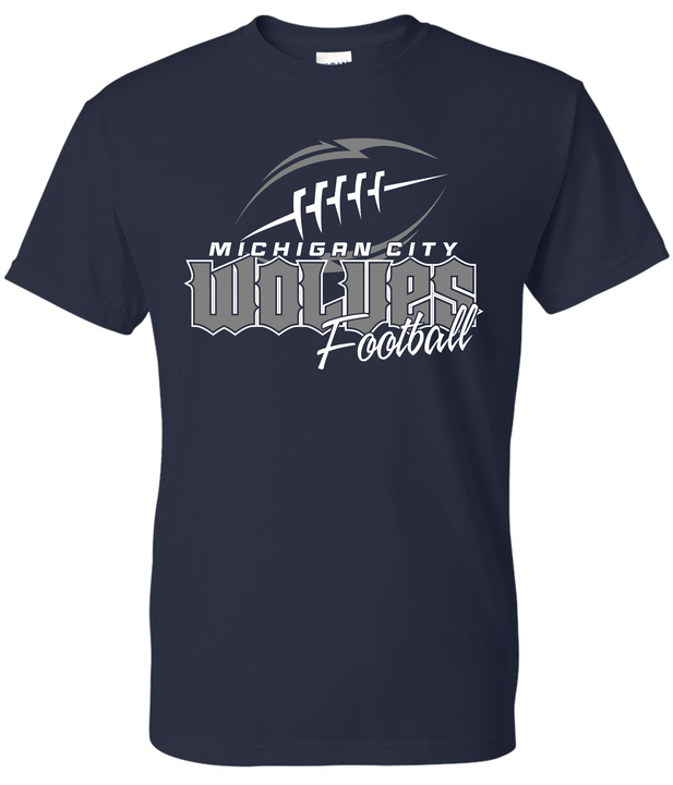 MC Wolves Football Tribal Tee