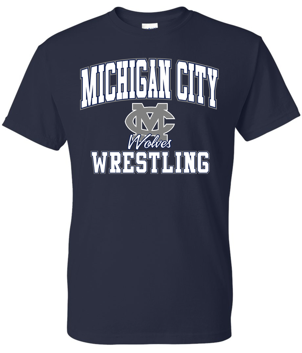 MC Wolves Wrestling Academic Tee