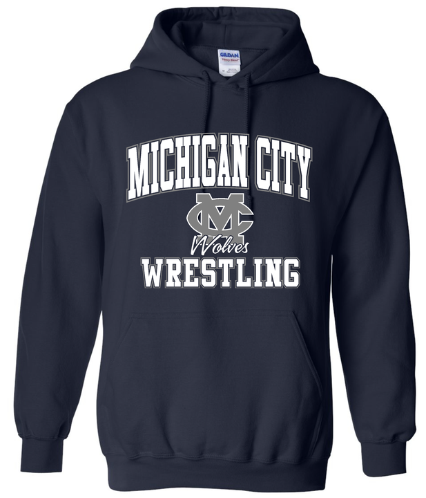 MC Wolves Wrestling Academic Hoodie