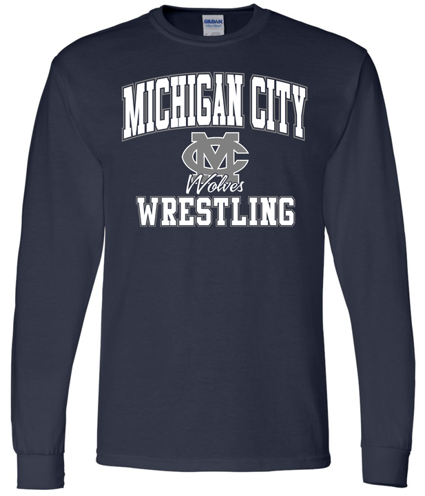 MC Wolves Wrestling Academic Long Sleeve