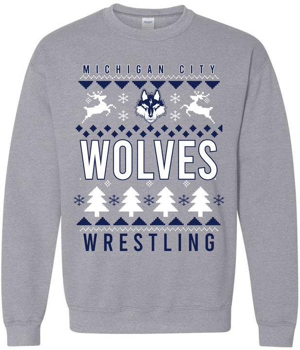 MC Wolves Ugly X-Mas Sweater Crewneck
