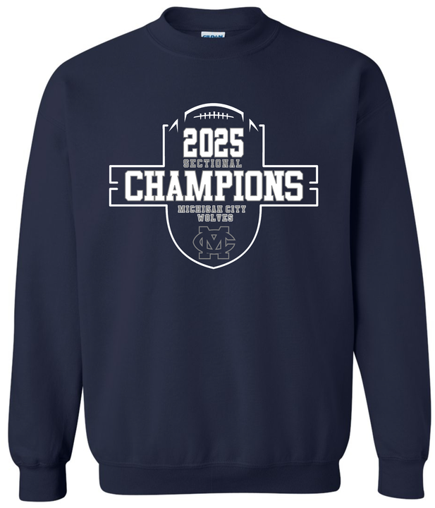 Wolves Football Sectional Champs Crewneck