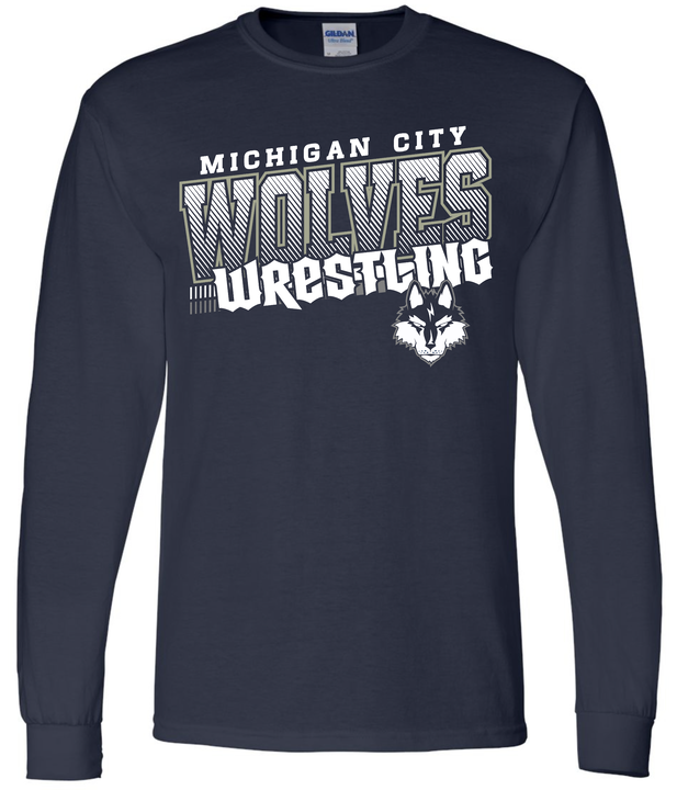 MC Wrestling Mascot Long Sleeve Tee
