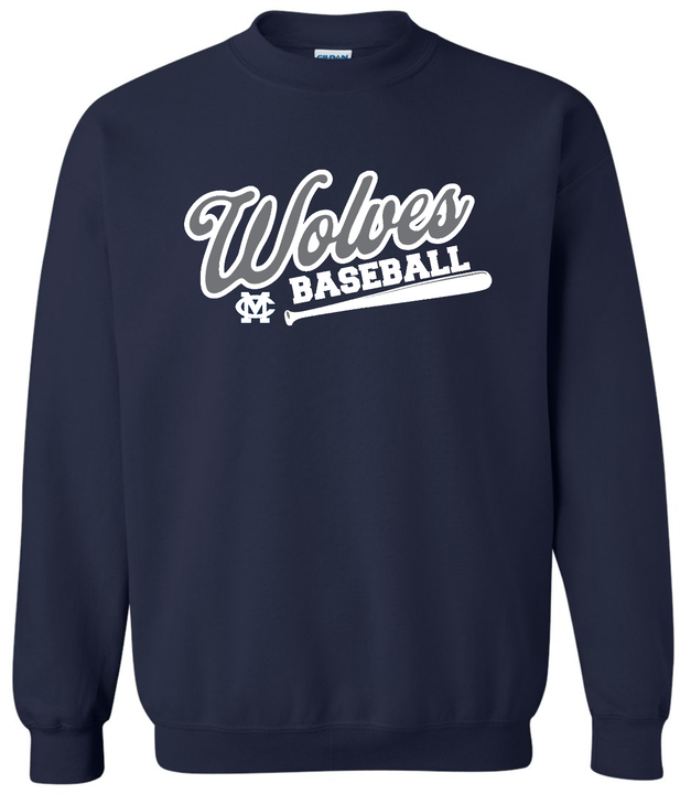 Wolves Baseball Bat Crewneck