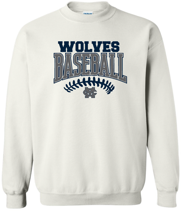 Wolves Baseball Stitches Crewneck
