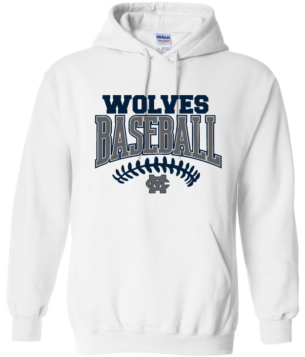 Wolves Baseball Stitches Hoodie
