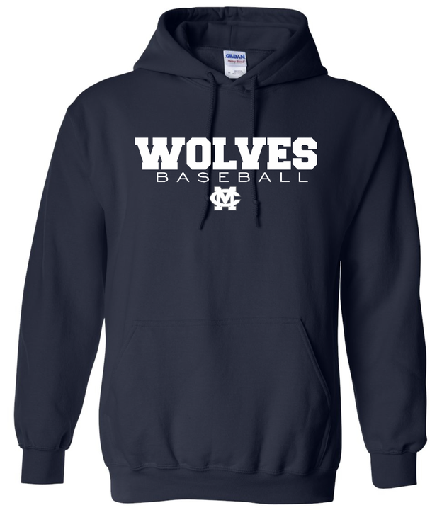 Wolves Baseball College Hoodie
