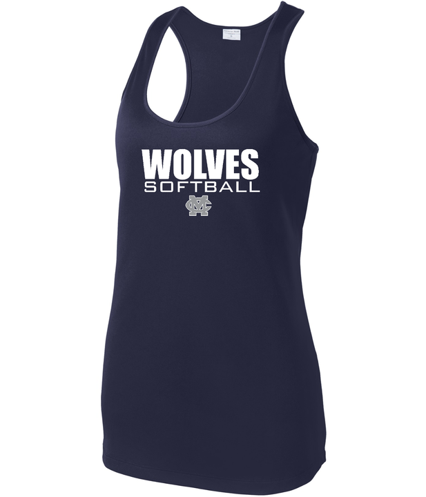 Wolves Softball Sport-Tek RacerBack Tank