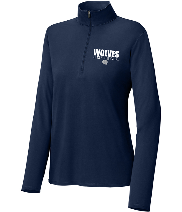 Wolves Softball Sport-Tek Women's Sport-Wick 1/4-Zip