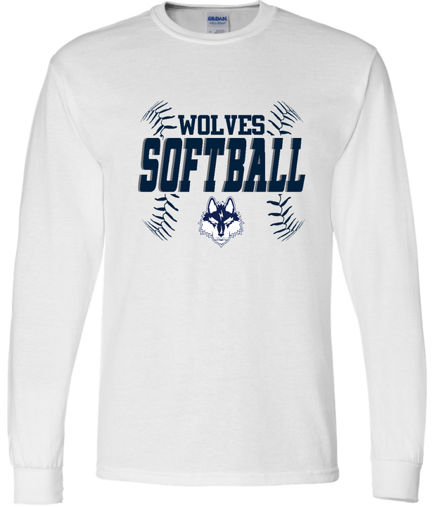 Wolves Softball Stitches Long Sleeve
